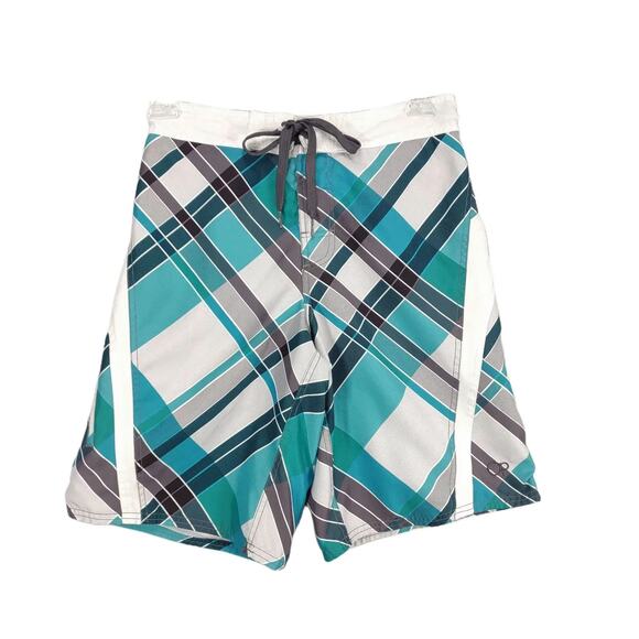 Ocean Pacific Men's S Swim Trunks Surf Board Shorts Zip Pockets Drawstring OP - Picture 1 of 7